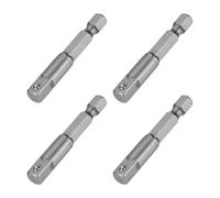 QUARKZMAN 4 Pezzi Adattatore Per Presa A Impatto 1/4" Attacco Quadrato 1/4" Aste Esagonali 2" Lunghe Estensioni Per Chiavi Per Dadi Assali Set Di Prese