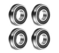 QUARKZMAN 4 Pezzi Cuscinetto a Sfera Flangiato 1/2" x 1 1/8" x 5/16" Abec1 | Fr8-2Rs, Acciaio Al Cromo, a Doppia Guarnizione, per Cuscinetti Flangiati