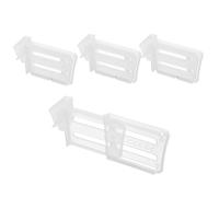 QUARKZMAN 4 Pezzi Divisorio per Frigorifero, Divisori Organizzatori Regolabile Ferma Bottiglie Accessori Vassoi Scaffale Stoccaggio Scaffale Separatori per Cassetti Lattine Birra Bevande