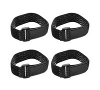 QUARKZMAN 4 Pezzi Fascette Cavi Riutilizzabili, Cinghie Nastro Magico Cavo Multiuso Fermacavo Adesivo per Organizer Cavi Gestione Utensili Casa Officina Esterni, 35x3cm, Nero