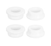 QUARKZMAN 4 Pezzi Occhielli in Gomma 29mm Foro di Perforazione, Passacavi Guarnizione 20mm ID Gommini Passacavo Scrivania Bianco Siliconica per Tappo Organizzare Filo Cablaggio Casa Auto