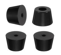 QUARKZMAN 4 Pezzi Piedini In Gomma Antivibranti 1.1"L X 0.8"W X 0.7"H 0.2"Dia Isolatore Paraurti In Gomma Piedini Per Compressori D'Aria Per Generatori Lavapressione