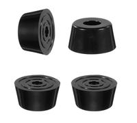 QUARKZMAN 4 Pezzi Piedini In Gomma Antivibranti 1.3"L x 0.9"W x 0.6"H 0.2"Dia Isolatore Paraurti In Gomma Piedini Per Compressori D'Aria Generatori Idropulitrici