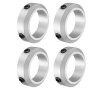QUARKZMAN 4 Pezzi Set-Screw Collari 35mm Foro, Collari Albero Lega Di Alluminio, 50mm Diametro Esterno, 15mm Larghezza Collare Asse Per Guida Albero Lineare