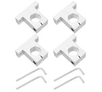 QUARKZMAN 4 Pezzi SK25 Supporto Albero Lineare In Alluminio Per Albero Diametro 25mm, Staffa Di Montaggio Guide Di Scorrimento Lineare Per Macchine CNC, Stampanti 3D, Colore Argento