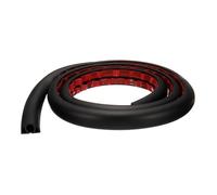 QUARKZMAN 4 Piedi Copertura Cavo Pavimento W0,3" x H0,3" Canale Interno PVC Nascondi Prolunga Cavo Pavimento Copri Cavi Protettore per Evitare Inciampi Cavi Gestione Cavi, Nero