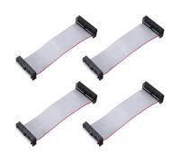 QUARKZMAN 4 Pz Cavo a Nastro Piatto Idc, Passo 2.54mm Larghezza 30mm Lunghezza 10cm 24 Pin Fc a Fc Cavo a Nastro Piatto Flessibile Connettore Ponticello per PC, Display a LED