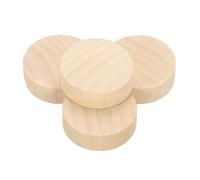 QUARKZMAN 4 Pz Dischi Di Legno, Diametro 30 Mm Spessore 10 Mm Grezzi Tondi Tondelli Di Legno Monete Di Legno Fette Di Legno Per Fai Da Te E Pittura