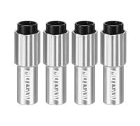 QUARKZMAN 4 Pz Regolatore Cavo in rigo Lega di Alluminio Connettore Cavo Freno Cambio Regolatore Tensione Cavo Indexato in rigo Viti Alloggiamento per Mountain Bike E da Strada Grigio