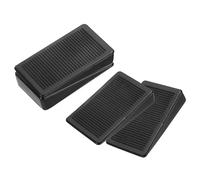 QUARKZMAN 4 Pz Ricalibratori Per Mobili, Zeppe Di Plastica Nere Flessibili, Zeppe Multiuso Ferme E Antiscivolo Per Tavoli Irregolari, Gambe Di Comò E Porte Fai Da Te, Altezza 10 Mm