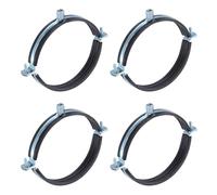 QUARKZMAN 4 Pz Supporto per Tubo a Anello Diviso, 140mm/5.5 Pollici Staffa per Tubo Regolabile Morsetto a Parete Soffitto Supporto per Tubo per Tubo di Scarico Idraulico