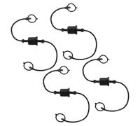 QUARKZMAN 4 Set Accoppiatore Rapido Idraulico ISO-A 23mm Nero | Cappuccio Antipolvere Maschio e Copertura Femmina con Anello di Ritenuta, per Tubo, Trattore, Attacco per Caricatore
