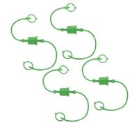 QUARKZMAN 4 Set Accoppiatore Rapido Idraulico ISO-A 23mm Verde | Tappo Antipolvere Maschio e Copertura Femmina con Anello di Ritenuta, per Tubo, Trattore, Attacco Caricatore
