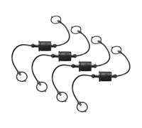 QUARKZMAN 4 Set Cappucci e Tappi per Tubi Idraulici 3/4, Cappuccio Maschio ISO-A & Tappo Femmina Copertura per Attacchi Rapidi Copertura per Accoppiatori Aria Tappi per Porte, Nero