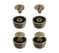 QUARKZMAN 4 Set Rivetti Borchie per Borsa a Mano e Borsa a Tracolla 12mm Rivetti Testa Piatta Vite Posteriore Punte Lega Fibbie Rivetti per Pelle per Borse Tote Abbigliamento, Bronzo