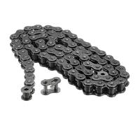 QUARKZMAN #40/08A-1 Catena a Rulli 3 Piedi Passo 1/2" Catene a Rulli Acciaio al Carbonio con Collegamenti Master Gratuitiper Biciclette Motociclette, 72 Link