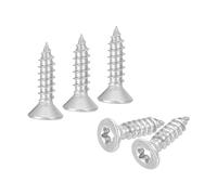 QUARKZMAN 40 Viti Torx Testa Piana M3 x 12mm Acciaio Inossidabile 304 Viti Autofilettanti Testa Piana Antifurto Resistenti Tampering per Legno Bit T10 Recinzione Decking (Argento)