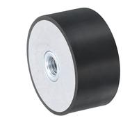 QUARKZMAN 40 x 20mm M8 Filettatura Femmina Supporti in Gomma, Isolatori di Vibrazioni, Sostituiscono Cuscinetti Antivibranti Blocco di Base Piatto e Silenzioso