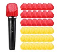 QUARKZMAN 400 Pcs Copri Microfono Monouso, Copertura Protettiva In Tessuto Non Tessuto Per Microfono A Mano Per KTV, Sala Di Registrazione, Spettacoli Dal Originale