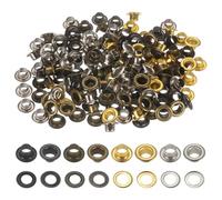 QUARKZMAN 400Pz Super Piccoli Kit Occhielli in Metallo 4mm/1/6" Foro Occhielli per Teloni Piccolo Occhiello Auto Supporto per Scarpe Vestiti Cinture Borse Progetto DIY, 4 Colori