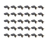 QUARKZMAN 40Pcs Supporto Mensola 5Mm/0.2" Con Guscio In Gomma Perno Mensola In Acciaio Con Spina Clip Mensola Per Mobili Libreria Guardaroba Armadio Cucina, Rame/Nero