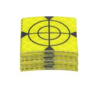 QUARKZMAN 40pz Fogli Riflettenti per Indagini 30x30mm Nastro Riflettente Autoadesivo Segno di Destinazione per Stazioni Totali, Verde