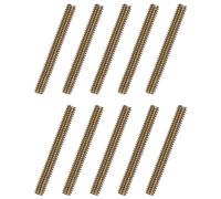 QUARKZMAN 40pz Viti Filettate Intere 1/4 x 2-3/4 Pollici Perni Filettati Vite Filettata Lunga Acciaio Carbonio per Montaggio Giardino Mobili Fissaggio Cornice Collegamento Colore Zinco