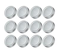 QUARKZMAN 42pz Coperchi per Barattoli Mason Jar, 70mm/2,76" Tappi in Lamiera Stagnata Bocca Regolare Antigoccia per Conservare Alimenti in Cucina, Argento
