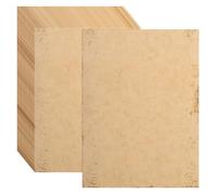 QUARKZMAN 48 Fogli Carta Di Cotone Vintage Con Bordi Stampa Spessa 120 GSM, Mappa Anticata Per Scrittura Lettere, Inviti, Matrimonio-8 X 11 Pollici, Arancione Giallo Caldo