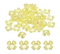 QUARKZMAN 48 Pezzi Caps Per Perline 26mm/1.02" Perle Fiore Artificiali In Plastica Caps Fiore Fine Fiori DIY Artigianato Perline Per DIY Collane Orecchini Bracciali Creazione