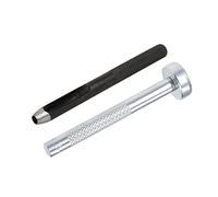 QUARKZMAN 4mm Dia Cavo Foro Punzone e 4mm Occhiello Foro Punzone Matrice Strumento per Pelle Guarnizione Cinturino, 2pz