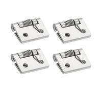 QUARKZMAN 4Pcs Cerniera A Molla, Lunghezza 1" Cerniere In Acciaio Inossidabile 304 Caricate A Molla, Cerniere Autochiudenti Per Antine Destre E Sinistre Armadio Guardaroba, Argento (Esterno)