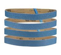 QUARKZMAN 4pcs Cinture Di Levigatura 1.5 x 30" 1pcs Ciascuna Grana 40/60/80/120 Ossido Di Zirconio Giunto A Raccordo Carta Smeriglio Per Smerigliatrice A Nastro Del Legno Riparazione Auto