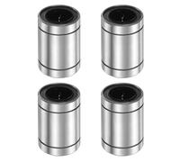 QUARKZMAN 4Pcs Cuscinetti Lineari A Sfere LM25UU, Diametro Interno 25mm, Diametro Esterno 40mm, Lunghezza 59mm, Doppia Guarnizione In Gomma Per Applicazioni Stampanti 3D CNC Macchine, ABEC3
