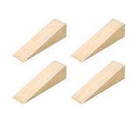 QUARKZMAN 4Pcs Fermaporta In Legno 15 x 5 x 5cm Antiscivolo Cunei Fermaporta A Forma Di Triangolo Per Pavimento Casa Ufficio