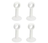 QUARKZMAN 4Pcs Fermaporta In Silicone Fermaporta A Ventosa Bianco 8.4x4.6cm | Protezione Senza Foratura Antigraffio, Per Maniglie Di Porte Per Camera Da Letto Bagno Ufficio Mobili