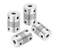 QUARKZMAN 4Pcs Giunti Flessibili 5mm A 5mm Fai Da Te Encoder D16 X L23mm | Giunto Flessibile, Collegamento In Lega Di Alluminio, Per Albero Motore Per Stampante 3D CNC Macchina Motore Guida