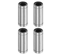 QUARKZMAN 4Pcs LM12LUU Cuscinetti Lineari A Sfere, Diametro Foro 12mm, Diametro Esterno 21mm, Lunghezza 57mm Doppia Guarnizione In Gomma Cuscinetto Di Movimento Lineare Per