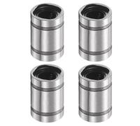 QUARKZMAN 4Pcs LM5UU Cuscinetti Lineari A Sfere, Diametro Foro 5mm, Diametro Esterno 10mm, Lunghezza 15mm Doppia Guarnizione In Gomma Per Applicazioni Stampante 3D CNC Macchina, ABEC3