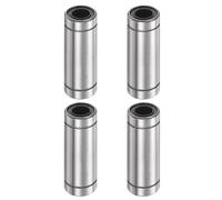 QUARKZMAN 4Pcs LM8LUU Cuscinetti Lineari A Sfere, Diametro Foro 8mm, Diametro Esterno 15mm, Lunghezza 45mm Doppia Guarnizione In Gomma Cuscinetto A Movimento Lineare Per Applicazioni