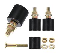 QUARKZMAN 4pz 1,57" x 1,57"(LxA) Guide per Cancello Scorrevole Rulli Guida Nylon Ruota Supporto Cancello Scorrevole per Puleggia Porta Elettrica, Nero