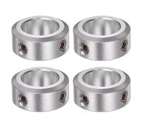 QUARKZMAN 4pz Albero Fascetta 15mm Alesaggio Alluminio Lega Set Vite Albero Fascette, 24mm OD, 10mm Larghezza, per Assale Carriola, Gruppi Ingranaggi, Macchine Utensili CNC