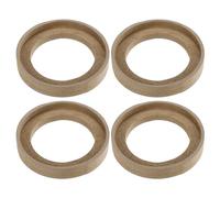 QUARKZMAN 4Pz Anelli Distanziatori Per Altoparlanti Subwoofer 3.5" | Beige, Per Barca, Camion, Camper, Diam. Interno 76mm, Diam. Esterno 102-110mm, Spessore 18.3mm, Protezione Pioggia