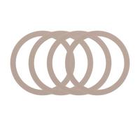 QUARKZMAN 4pz Anello Adattatore Magnetica, Kit di Conversione Universale per Caricabatterie Wireless Magnetica Anello Metallico Scintillante Adesivo per Custodia Telefono, Oro