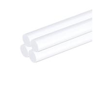 QUARKZMAN 4pz Asta Tonda Acrilico 1/4" x 12" Bastoncini Plastica Acrilica Trasparente Bastoncini Striscia per Fai Da Te Illuminazione Giardinaggio Decorazioni - 6mm x 300mm