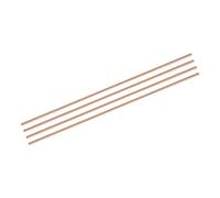QUARKZMAN 4pz Asta Tonda in Rame Puro 5mm/0,2" Diametro 300mm/12" Lunghezza Stock Barra Tornio Tondino Rame Massiccio per Fai Da Te Artigianato Metallo Hobby Lavorazione Metallo