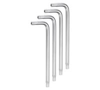 QUARKZMAN 4pz Chiavi Stella 6 Punti Forma T27 Prova Manomissione, Chiavi Stella Brugola Forma L Cromate Acciaio Cromo-Vanadio per Riparazioni Automobilistiche/Domestiche.