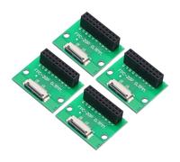 QUARKZMAN 4pz Connettore Scheda FFC FPC 20 Pin 0.5mm Presa a 2.54mm Doppia File Femmina Striscia Intestazione Adattatore, Scheda Convertitore PCB per Tv Lcd/Fotocamere Digitali/Computer