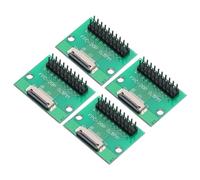 QUARKZMAN 4pz Connettore Scheda FFC FPC 20 Pin 0.5mm Presa a 2.54mm Doppia File Maschio Pin Striscia Intestazione Adattatore, Scheda Convertitore PCB per Tv Lcd/Fotocamere Digitali/Computer
