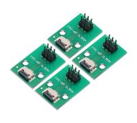 QUARKZMAN 4pz Connettore Scheda FFC FPC 6 Pin 0.5mm Presa a 2.54mm Doppia File Maschio Pin Striscia Intestazione Adattatore, Scheda Convertitore PCB per Tv Lcd/Fotocamere Digitali/Computer